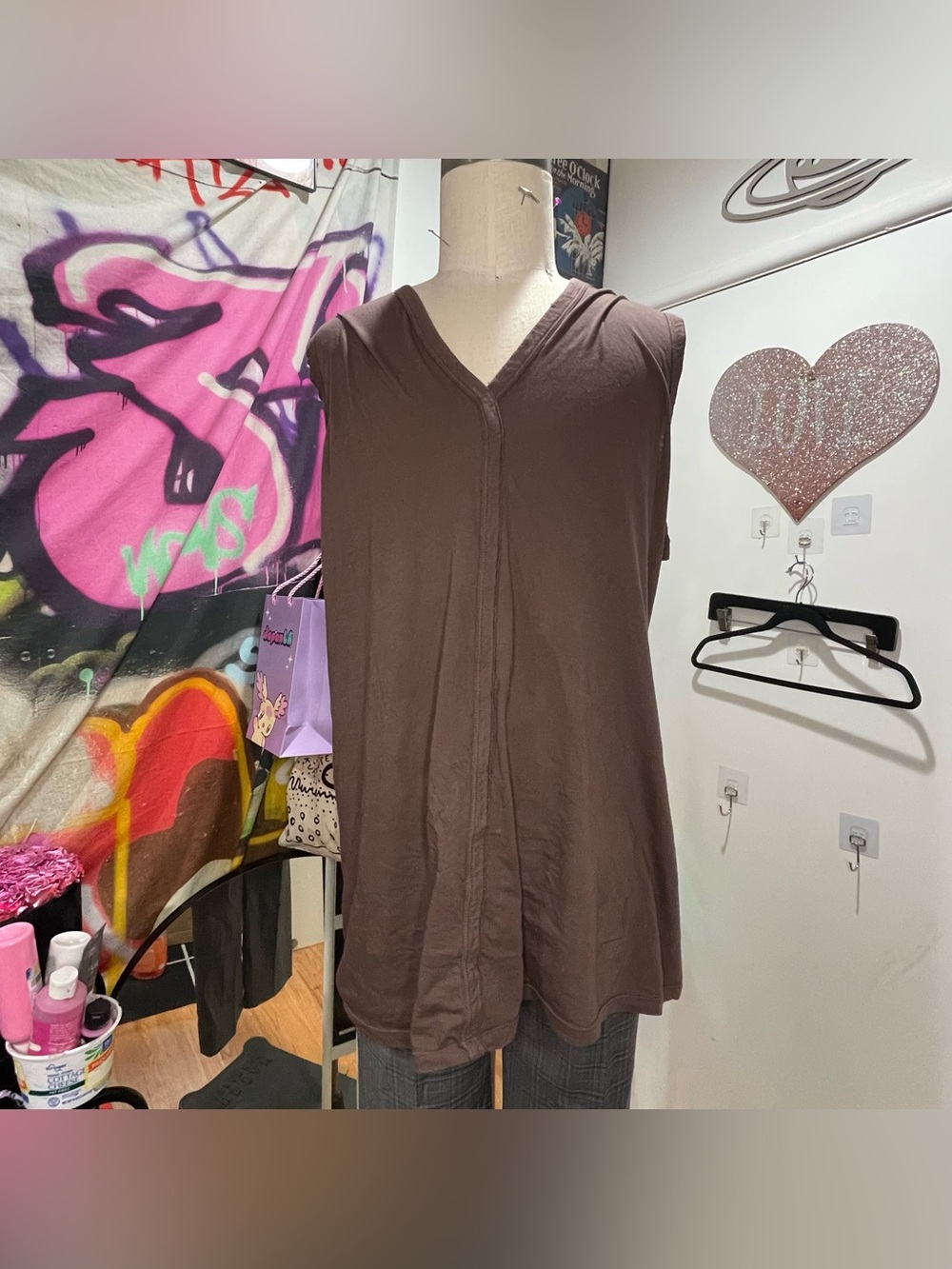 Rick Owens DRK SHDWS Dark Shadows Feather Weight Cotton Tank Sz LG (unisex)
